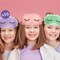 Big Dot of Happiness Paper Sleep Eye Masks, Pajama Slumber Party Headbands for Girls Sleepover Birthday, DIY Spa Day Party Hat Favors, 16 Count